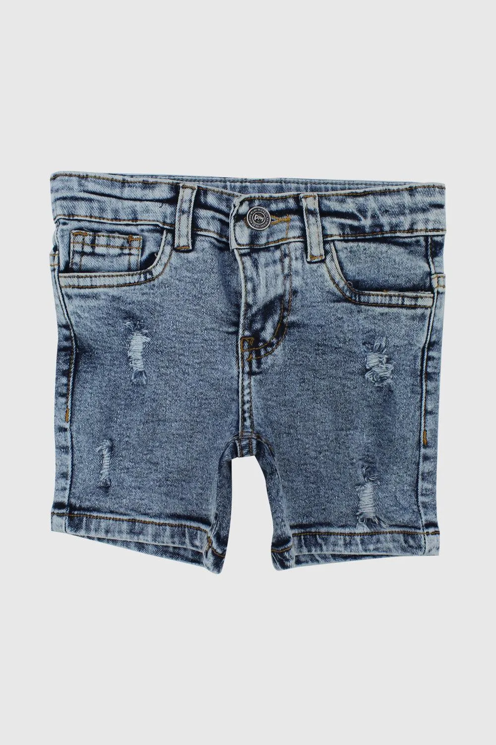 Distressed Denim Shorts