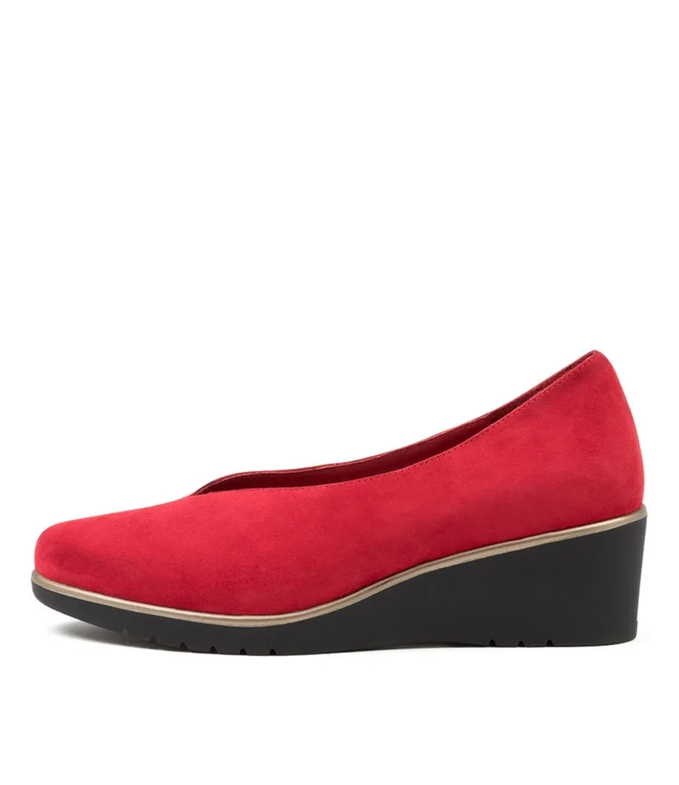 DJANGO & JULIETTE Umme Red Suede Style