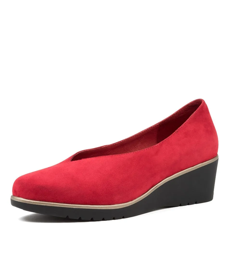 DJANGO & JULIETTE Umme Red Suede Style