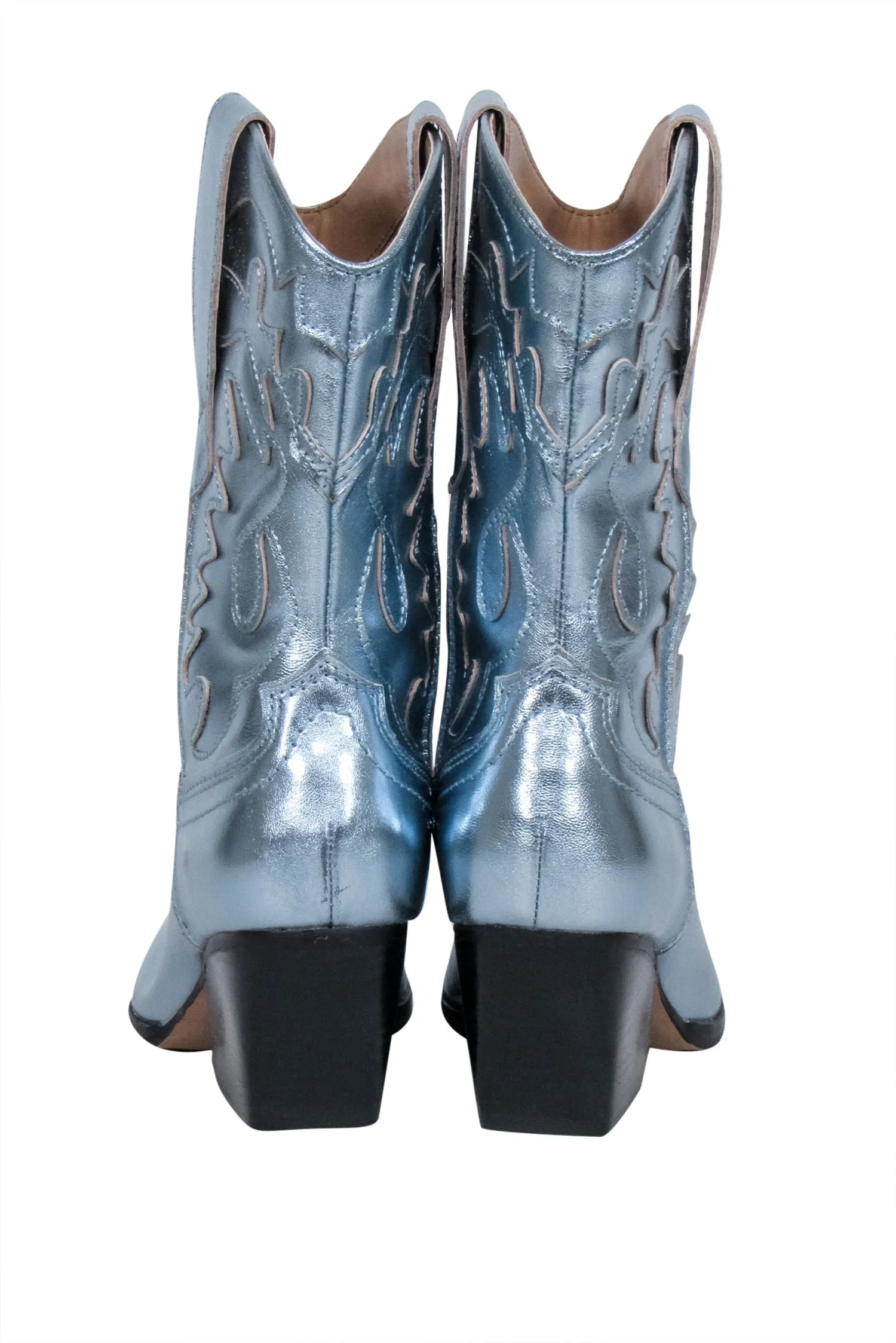 Dolce Vita - Metallic Blue Western Style Short Boots Sz 7.5