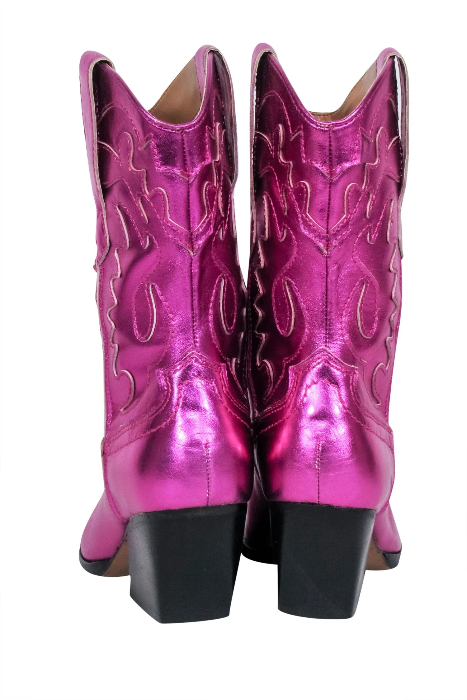 Dolce Vita - Metallic Pink Western Style Short Boots Sz 7.5