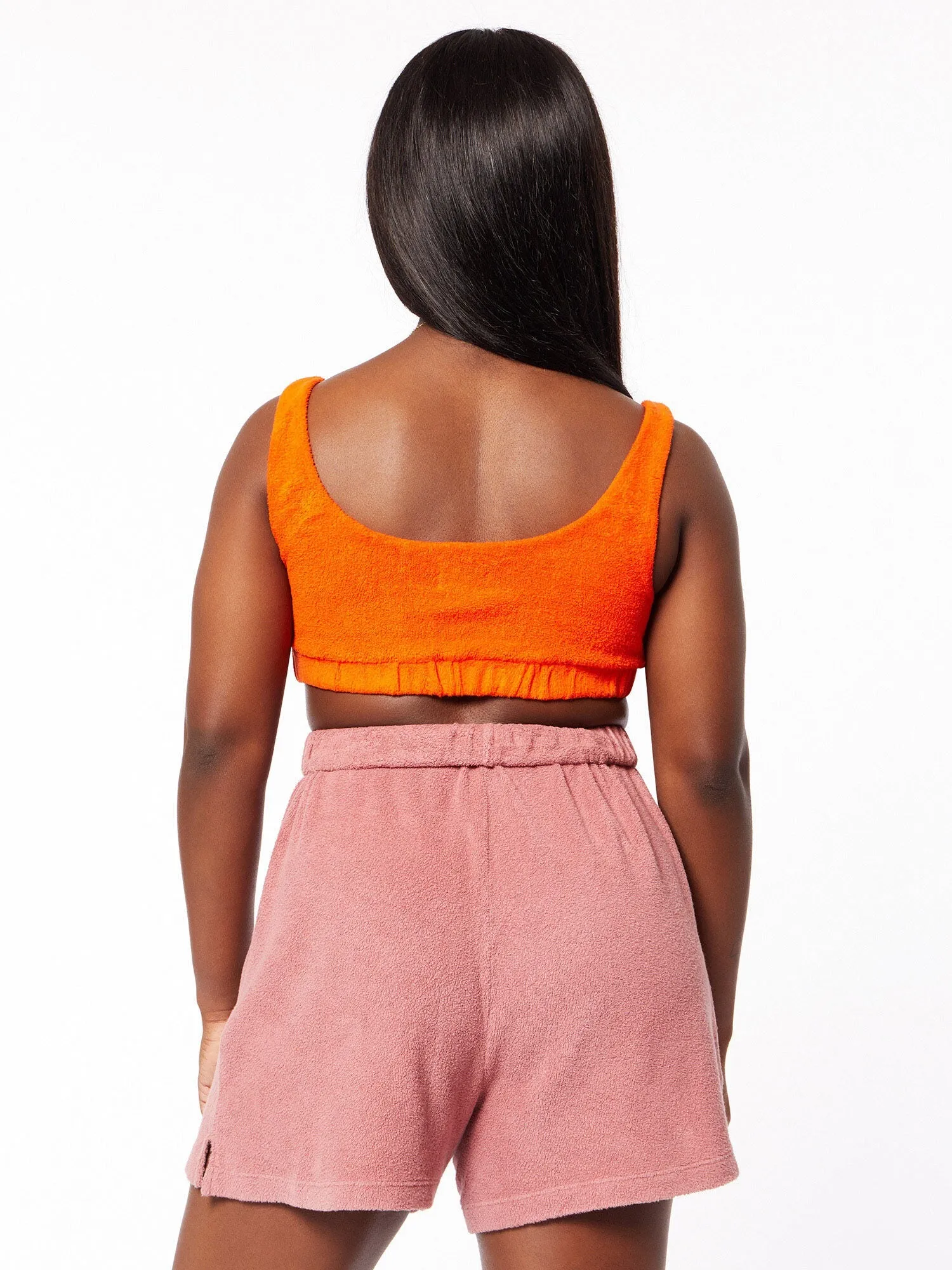 Donni | Terry Sporty Bra | Papaya