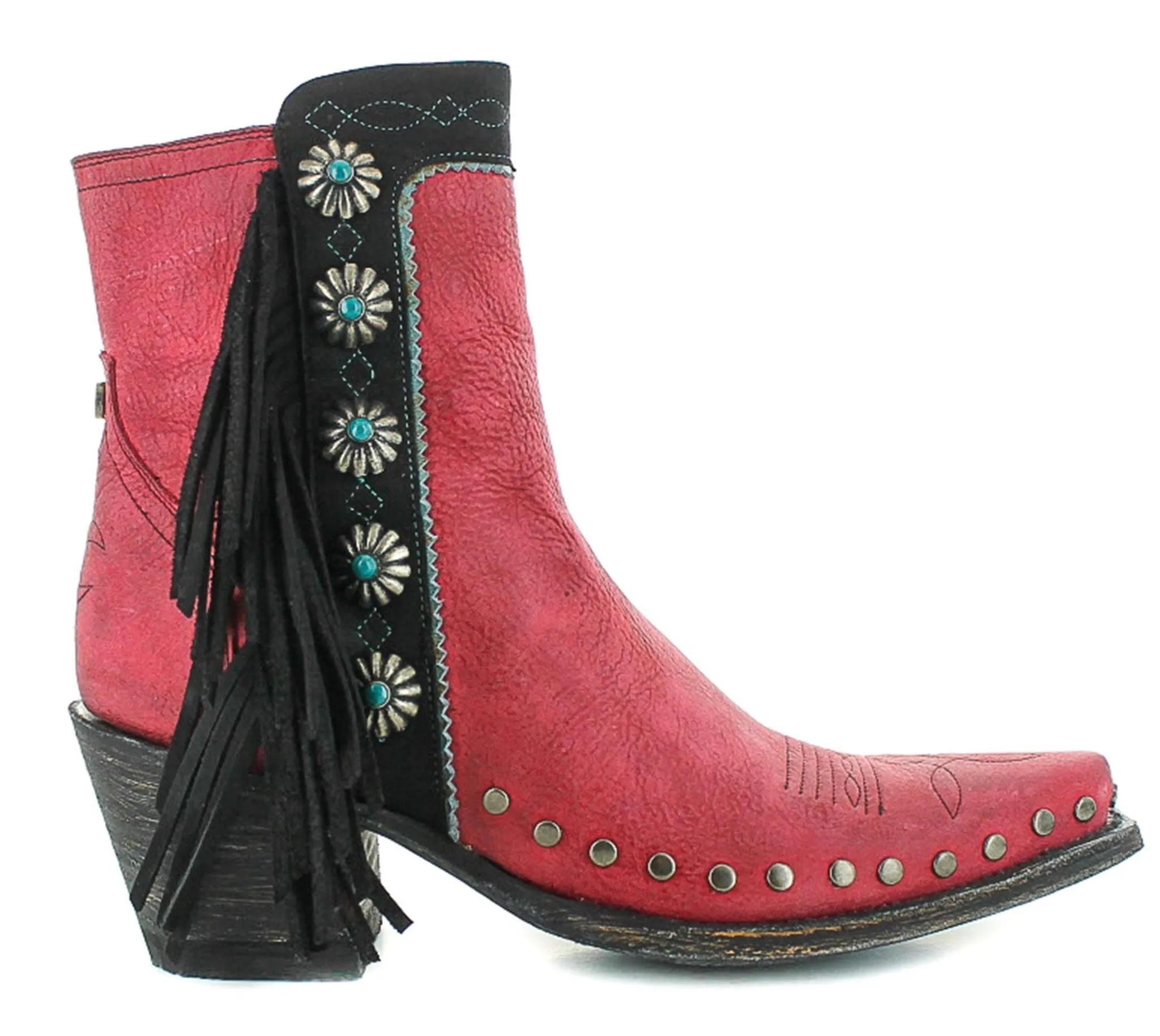 Double D by Old Gringo Apache Youth Red Boots