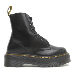 Dr. Martens Jadon Black Unisex Leather Mid-calf 8-eye Boots - UK 3