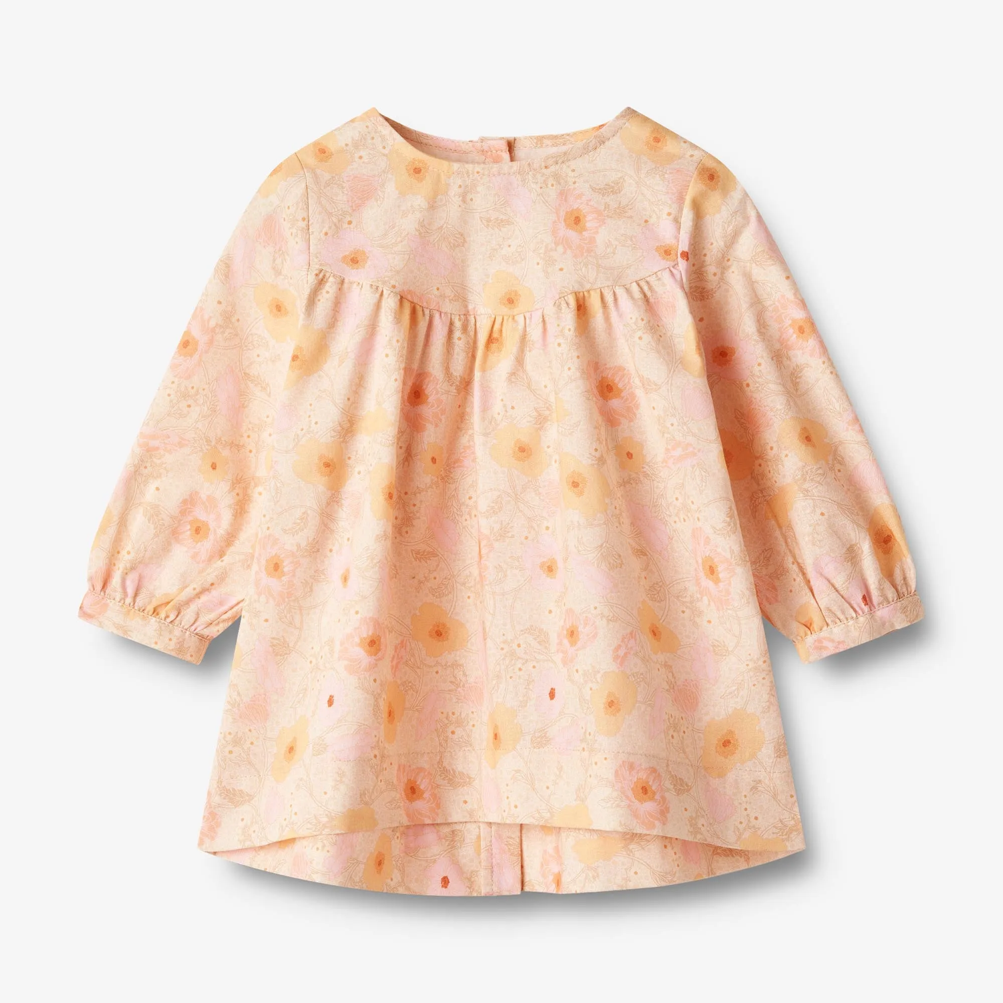 Dress L/S Fenja - alabaster flower bobbles