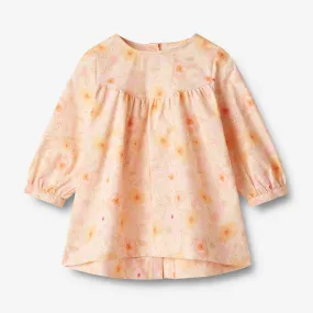 Dress L/S Fenja - alabaster flower bobbles