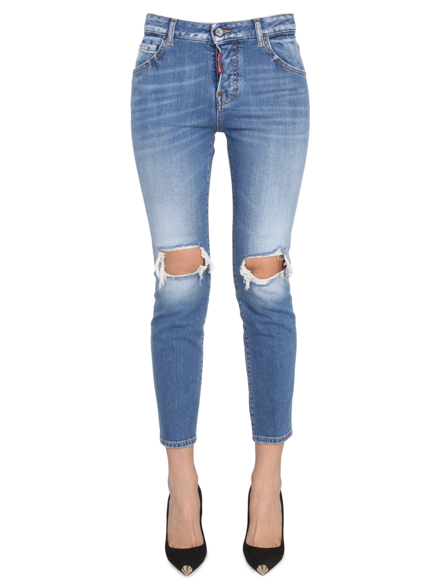 DSQUARED Cool Girl Cotton Denim Jeans