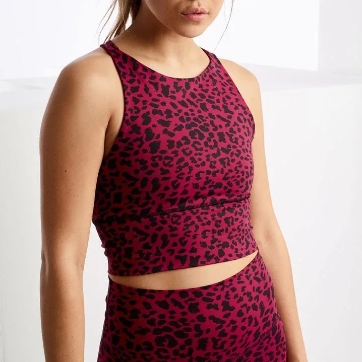 Elevate Bra - Crimson Leopard