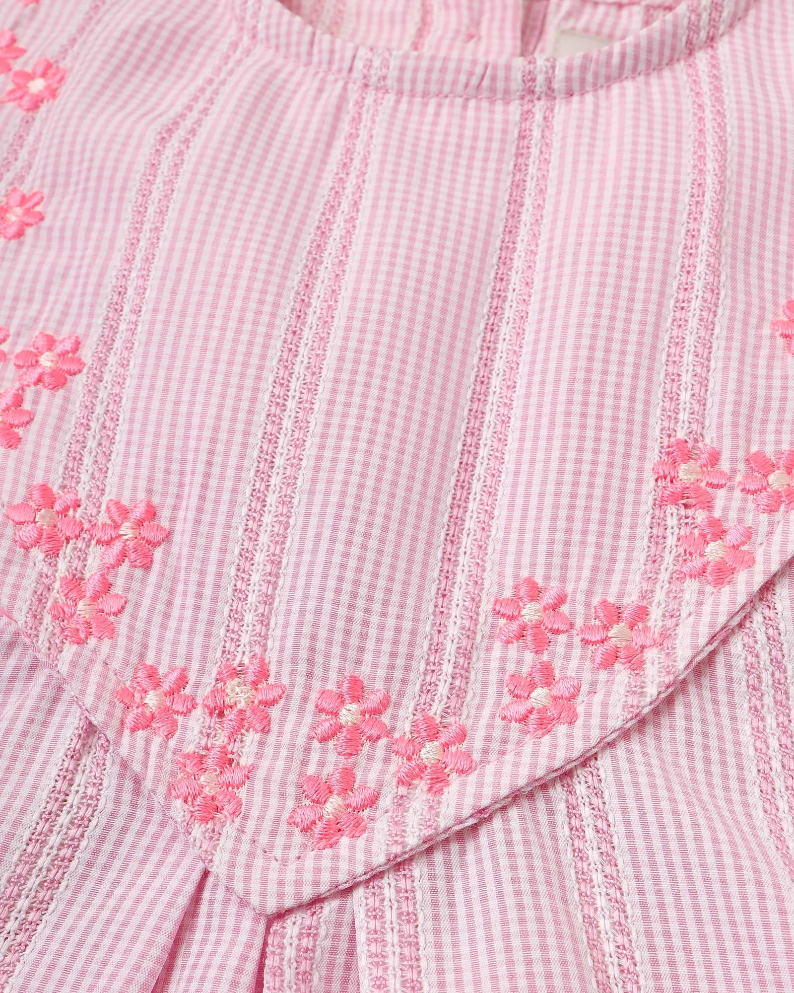 Pink Embroidered Blouse