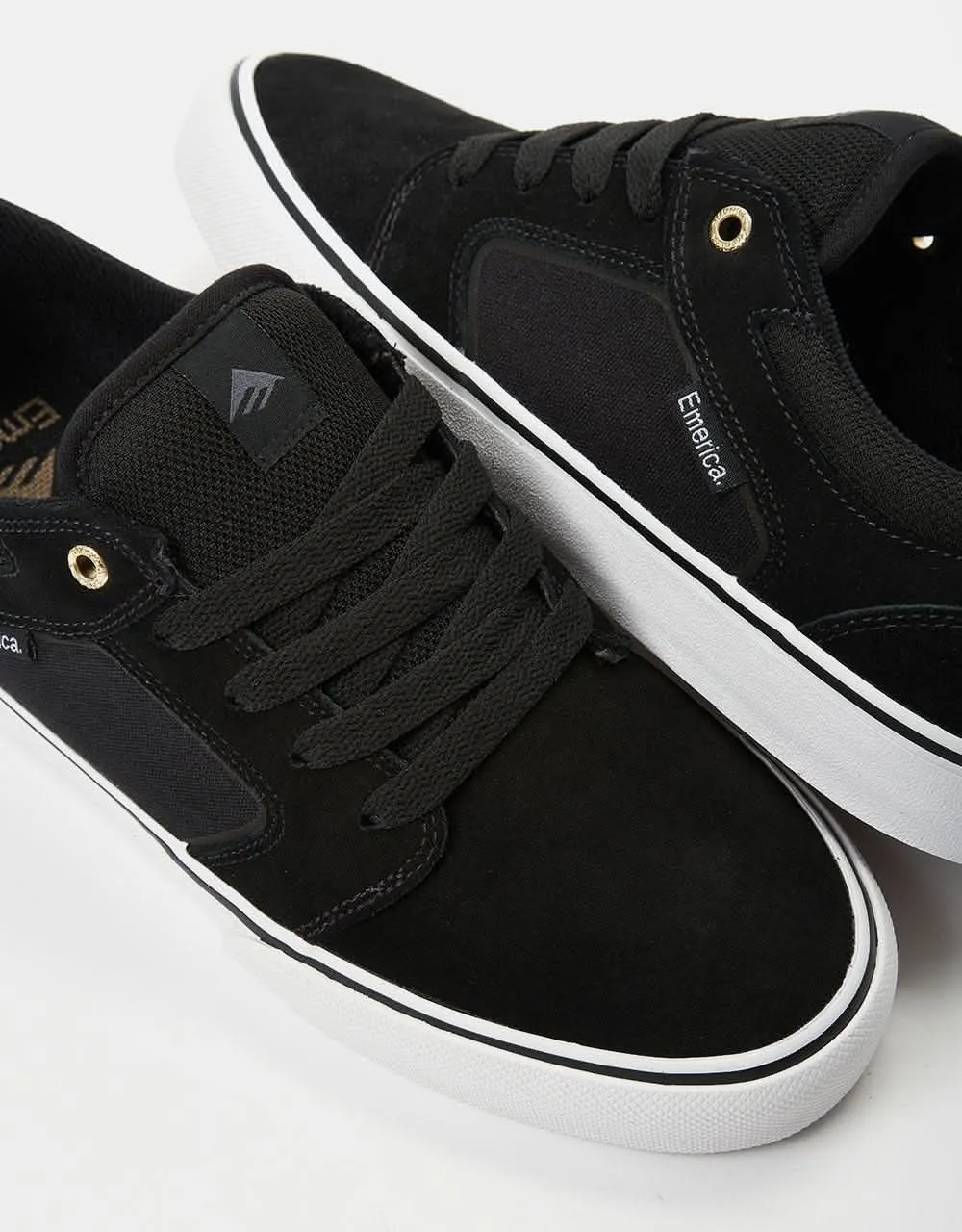 Emerica Cadence Skate Shoes - Black/White/Gold