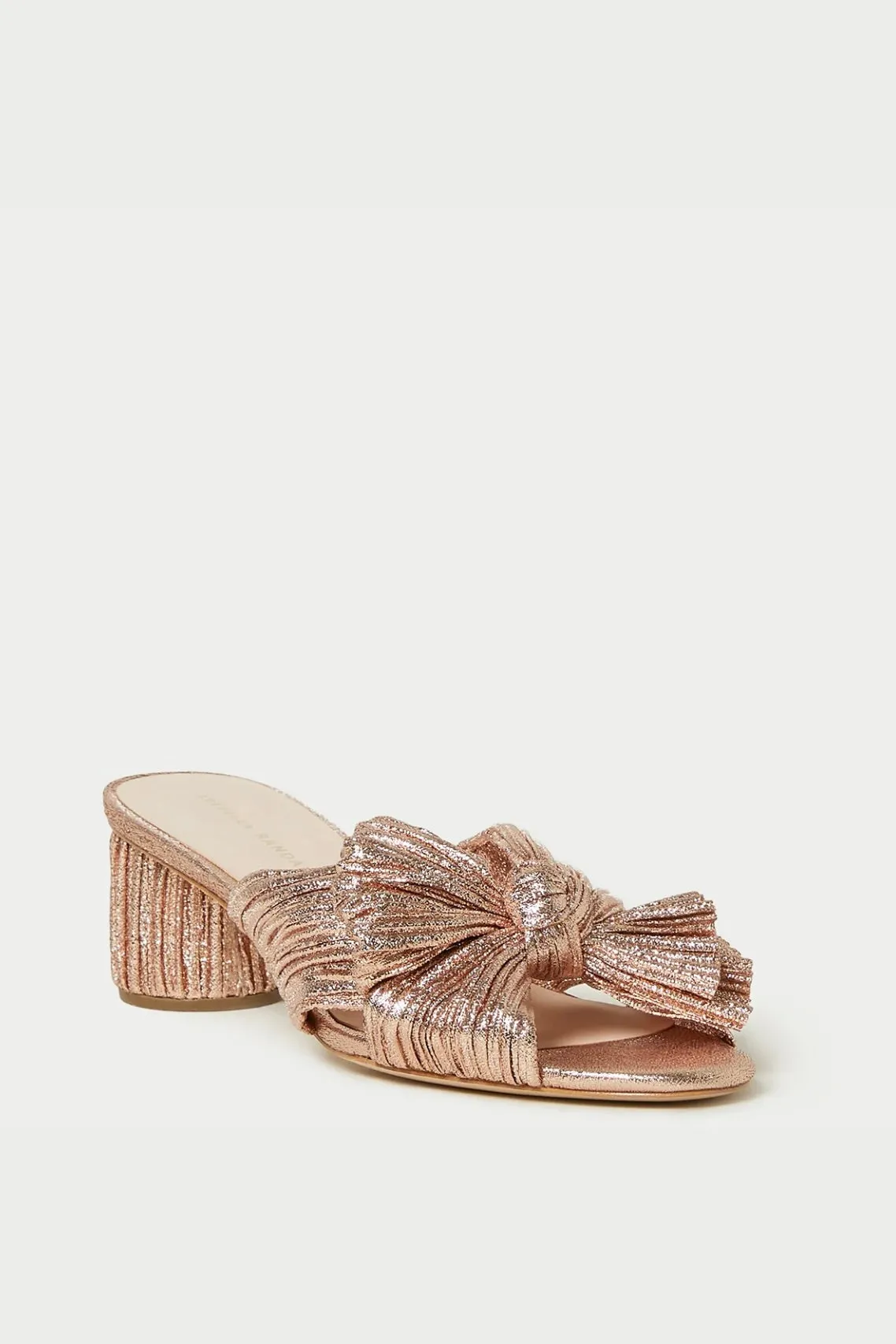 Emilia bow heel with pleats