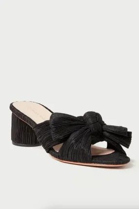 Emilia bow heel with pleats