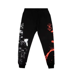 Enraged Guts Wrapped Black Joggers