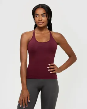 Essential Built-in Bra Tank | Dark Cherry