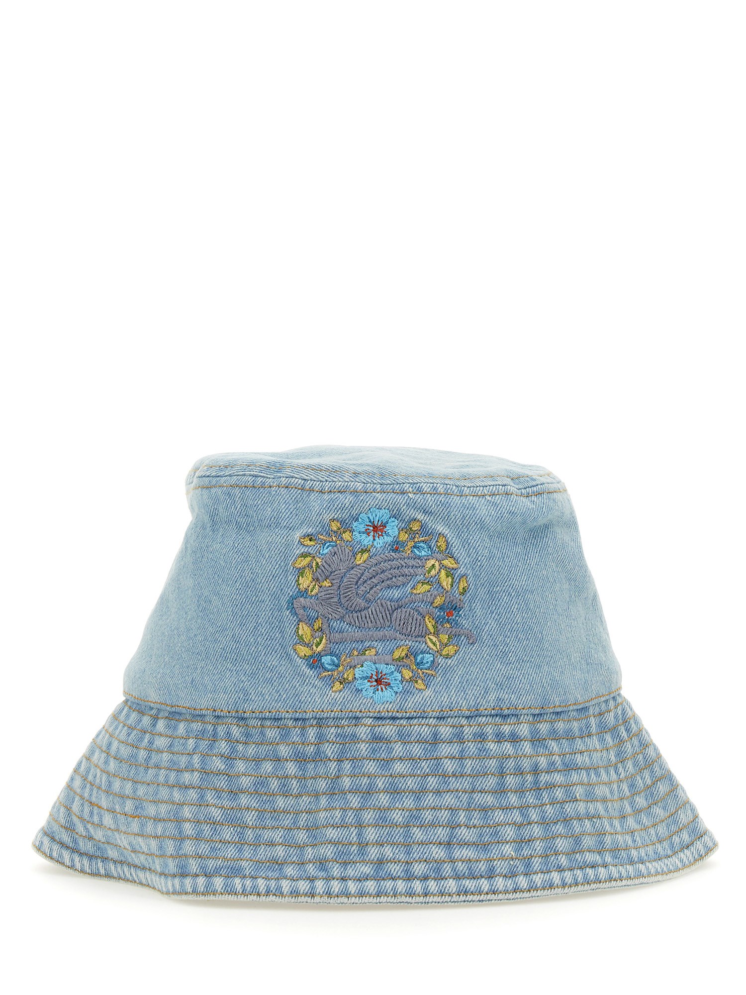 Bucket Hat with Pegasus Embroidery