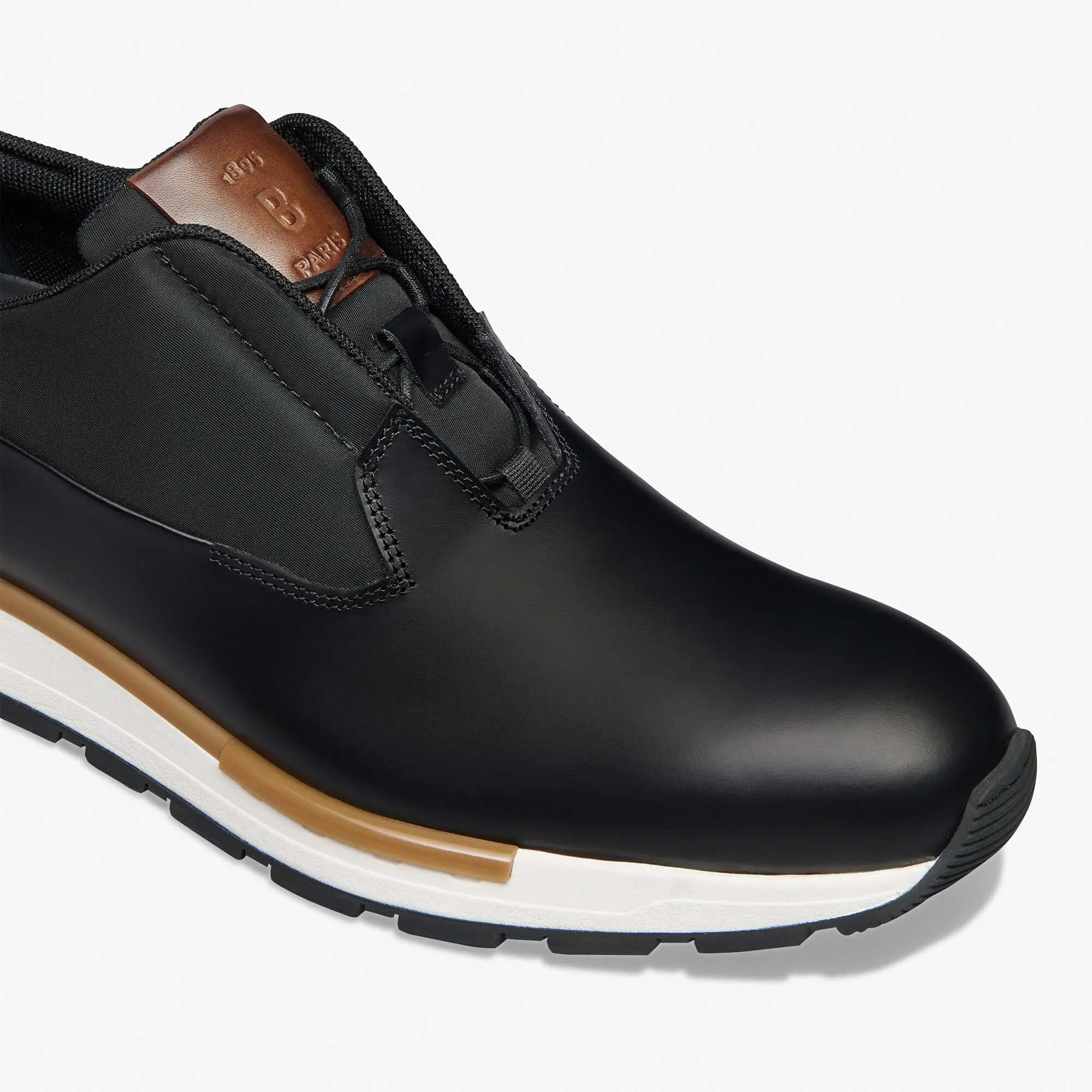 Glazed Calf Leather Sneaker