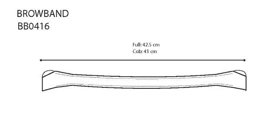 Flat Browband by Equiline