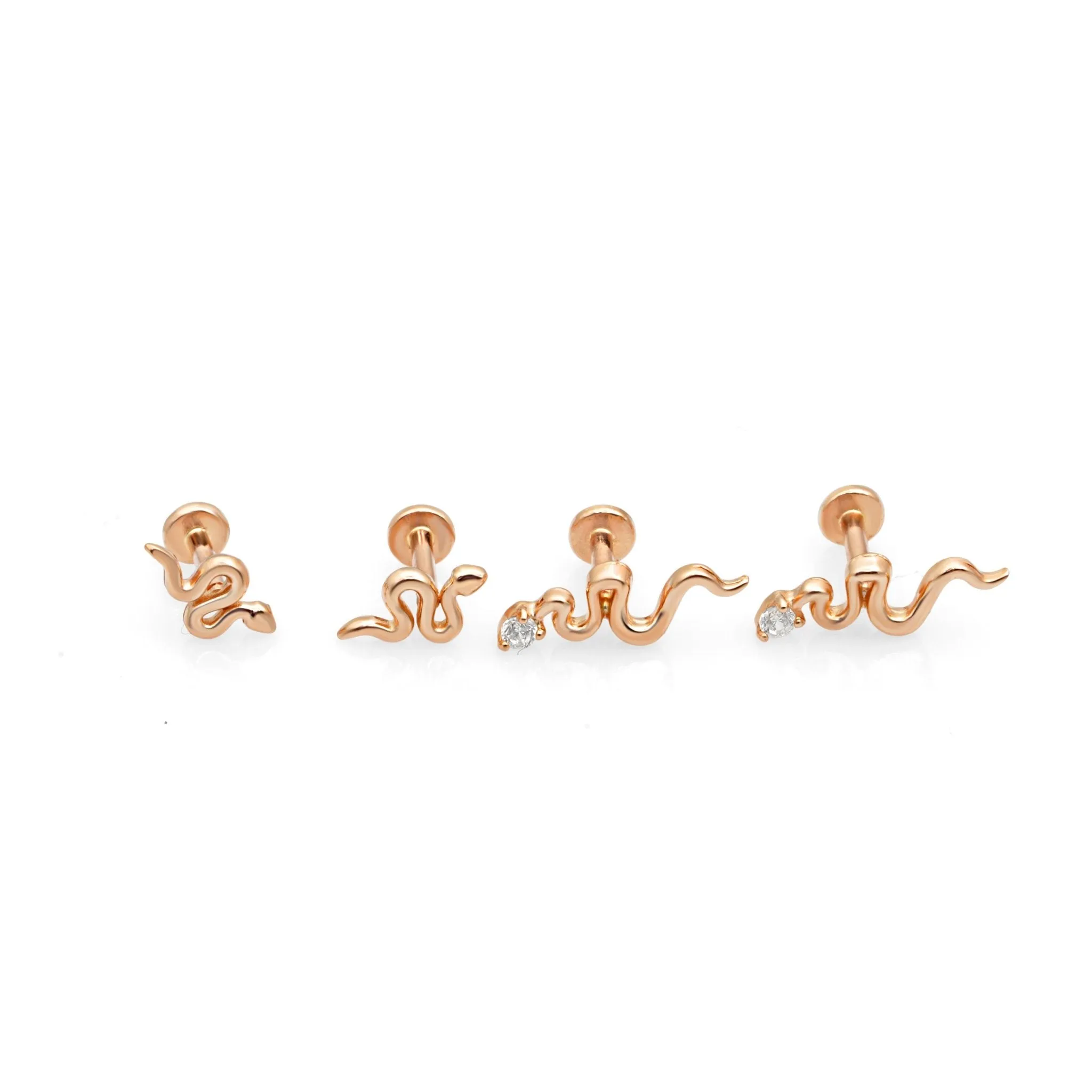 Flat Snake Earring