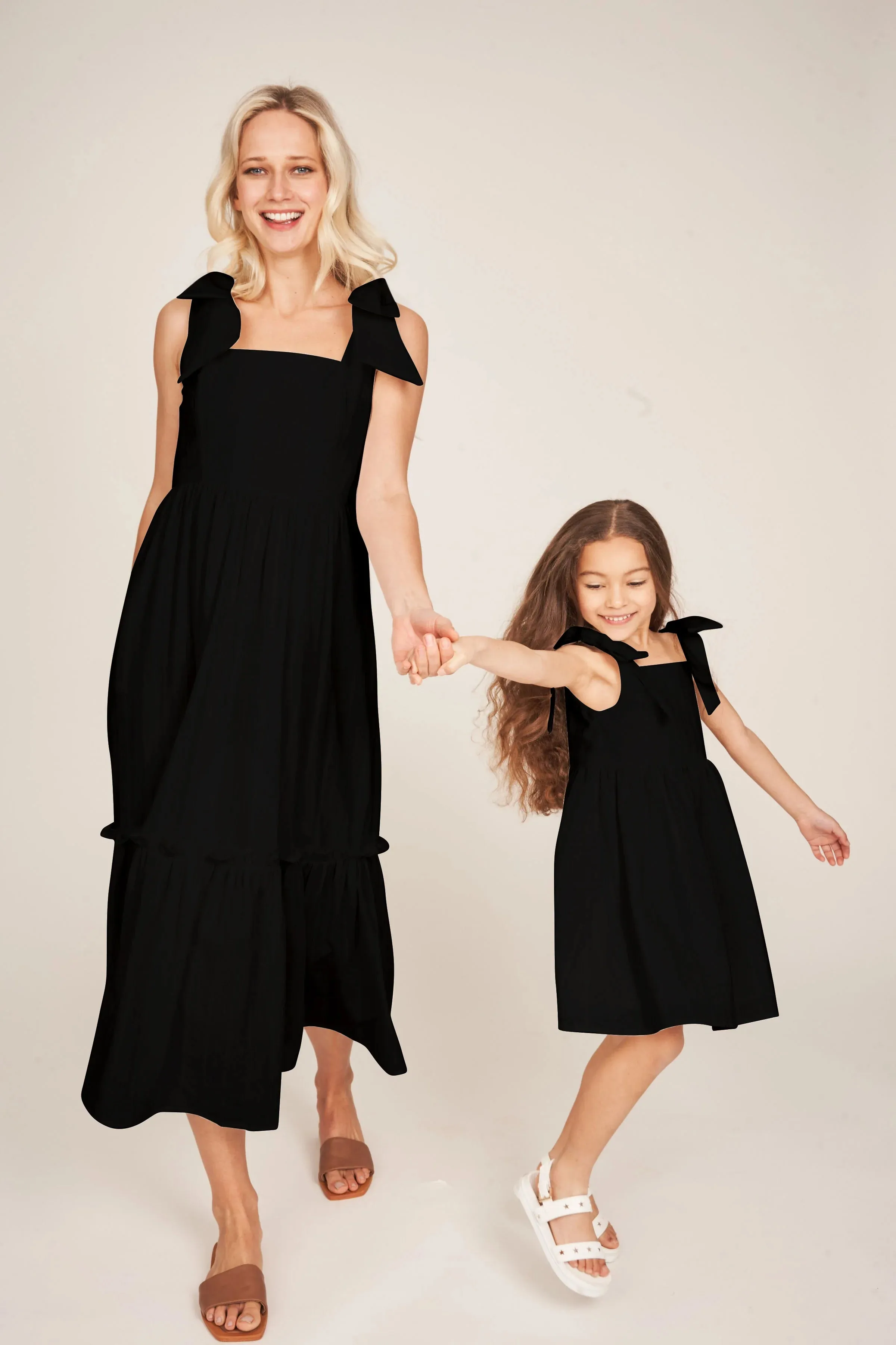 Black Elizabeth Girl Dress by Floraison Lane