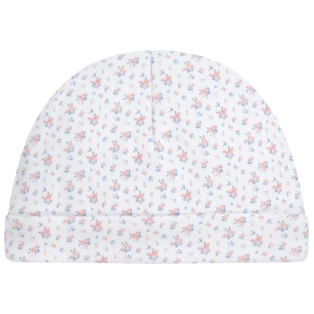 Floral Cotton Jersey Baby Hat