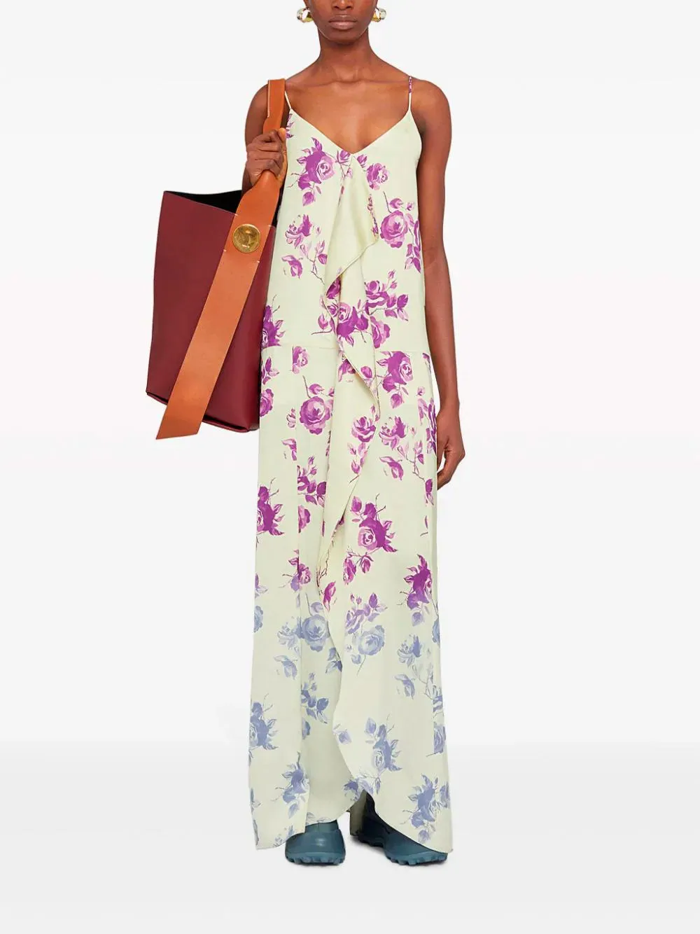 Floral-print maxi dress