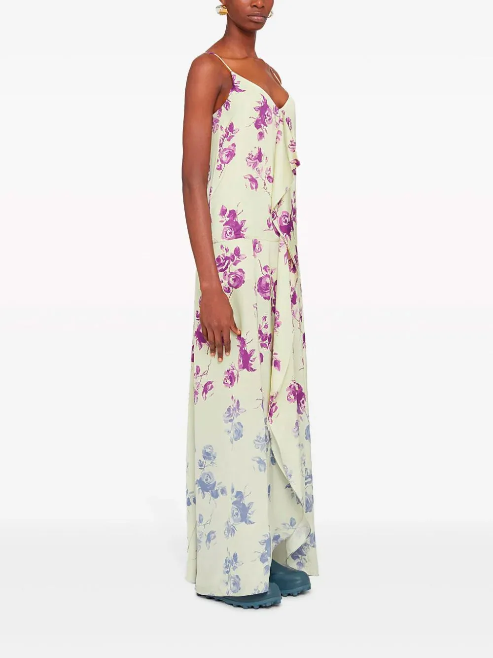 Floral-print maxi dress