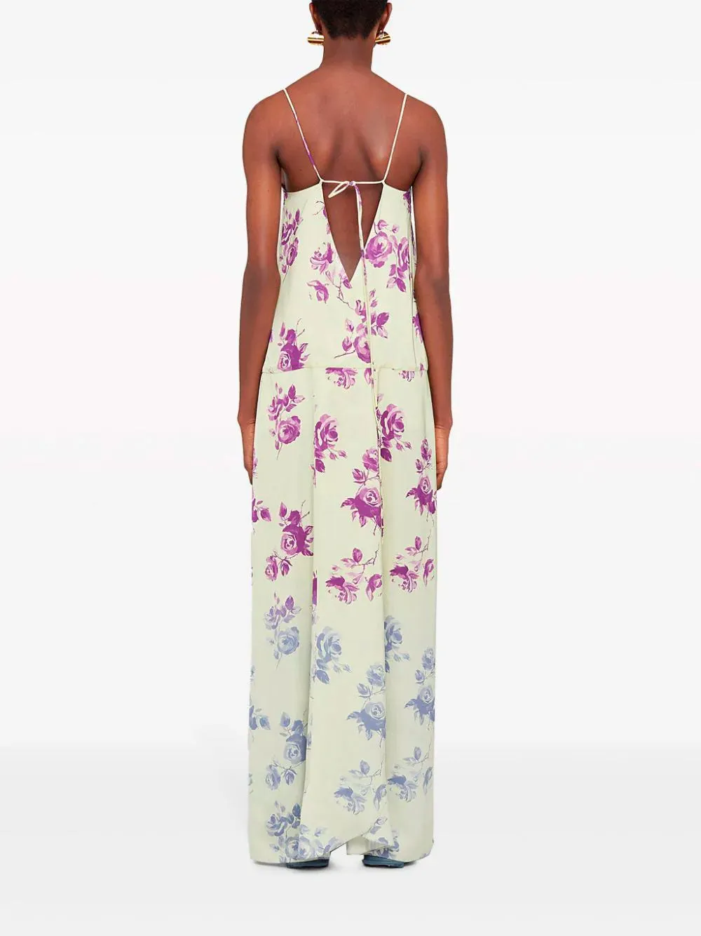 Floral-print maxi dress