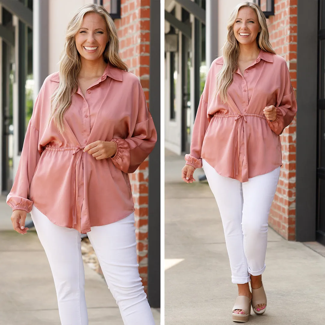 Weekend Blouse in Mauve