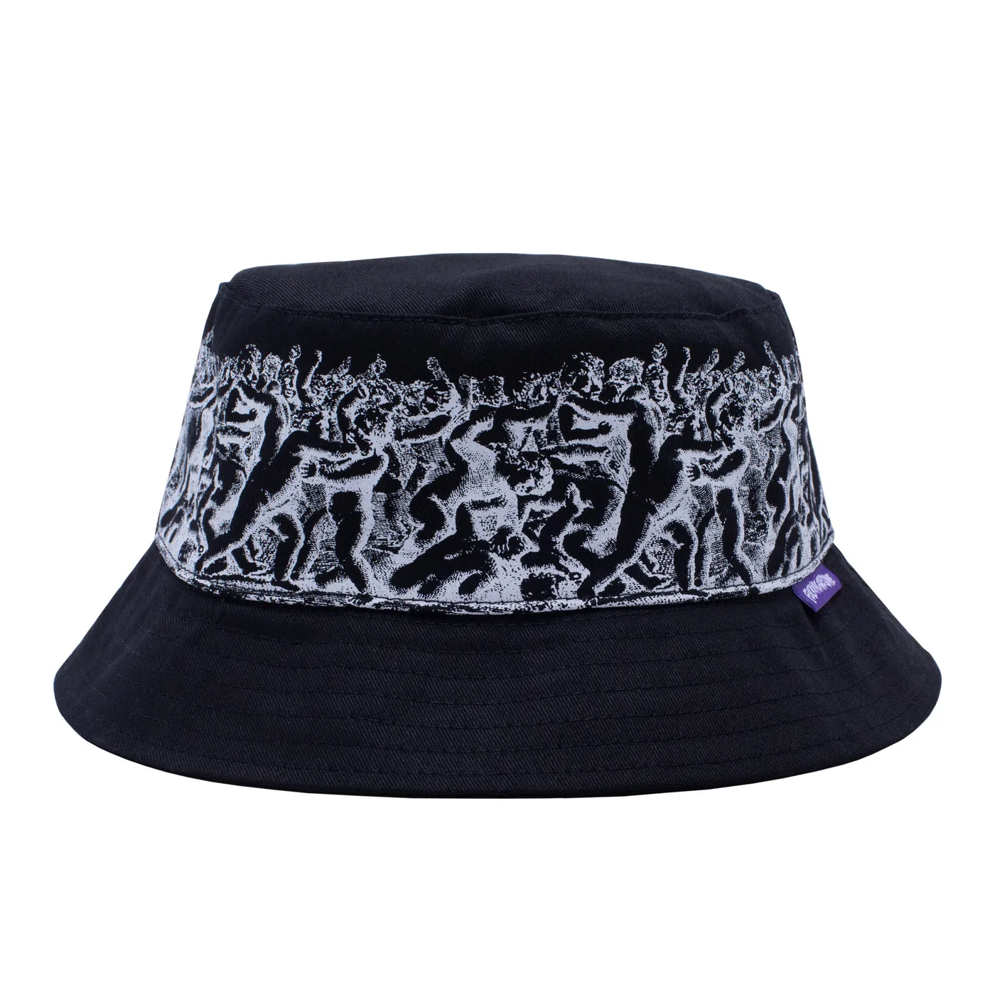 FUCKING AWESOME CHERUB FIGHT BUCKET HAT // BLACK/WHITE