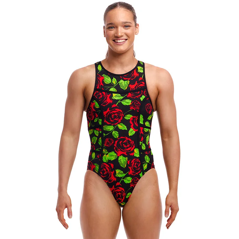 Funkita - Black Rose - Ladies Hi Flyer One Piece