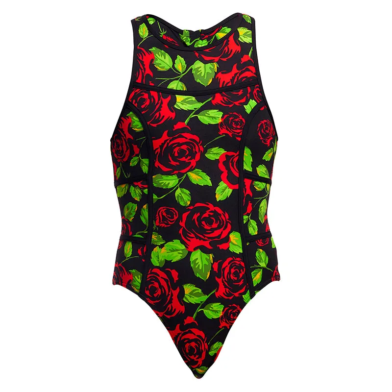 Funkita - Black Rose - Ladies Hi Flyer One Piece