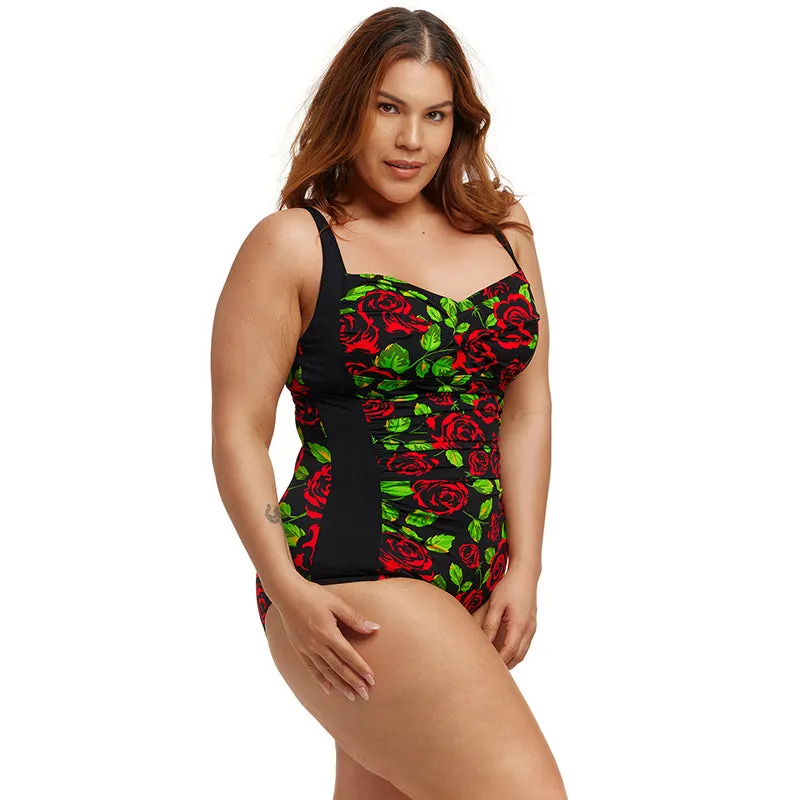 Funkita - Black Rose - Ladies Ruched One Piece