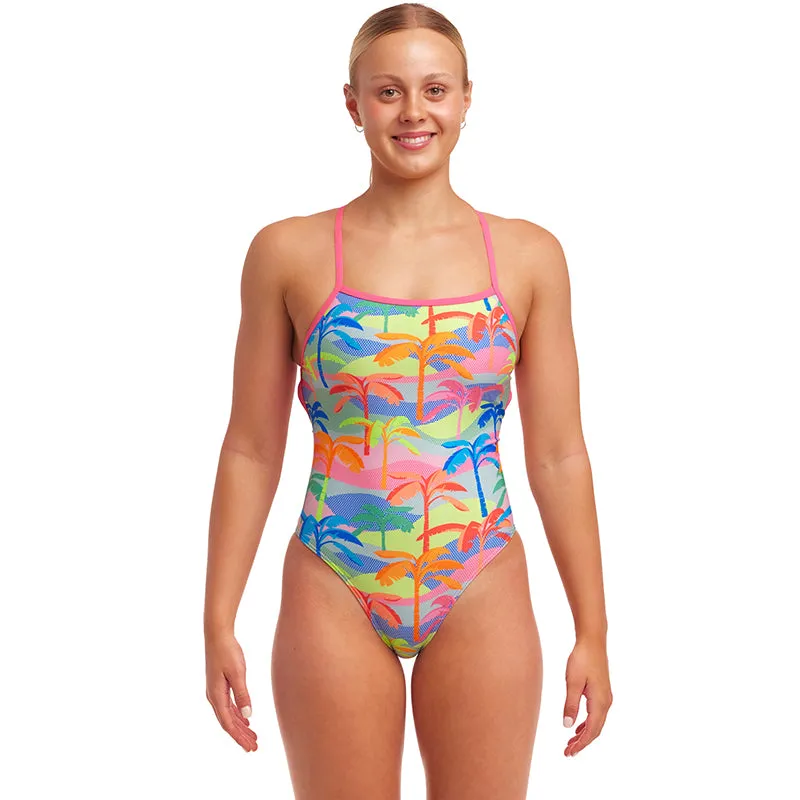 Funkita - Poka Palm - Ladies Eco Strapped In One Piece