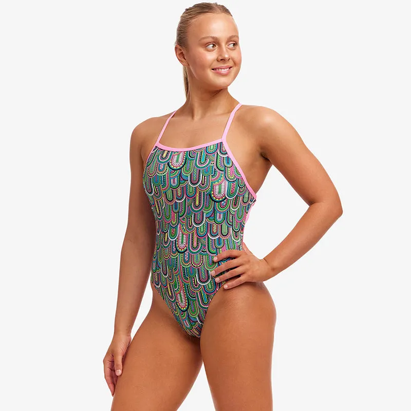 Funkita - Spring Flight - Ladies Eco Tie Me Tight One Piece