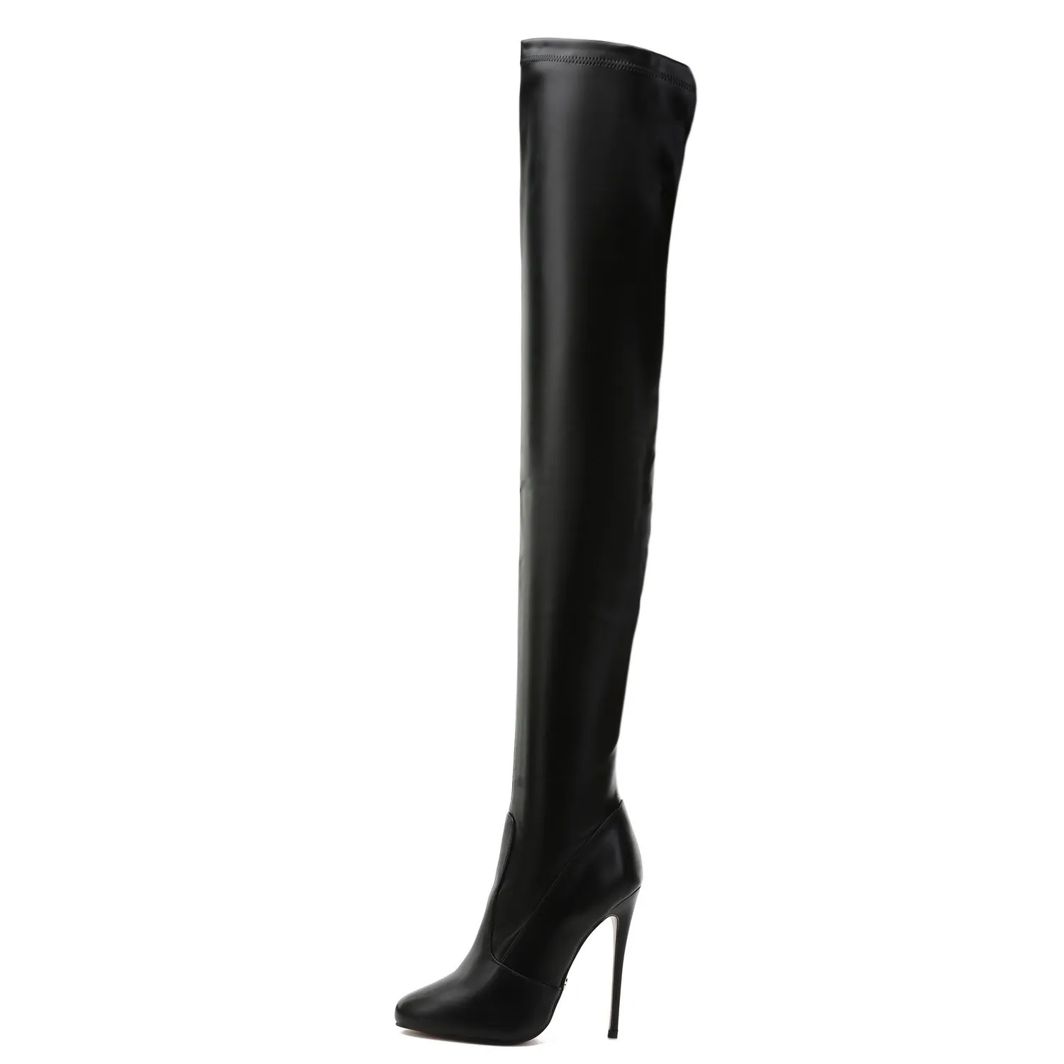 Giaro BELINDA BLACK MATTE THIGH BOOTS