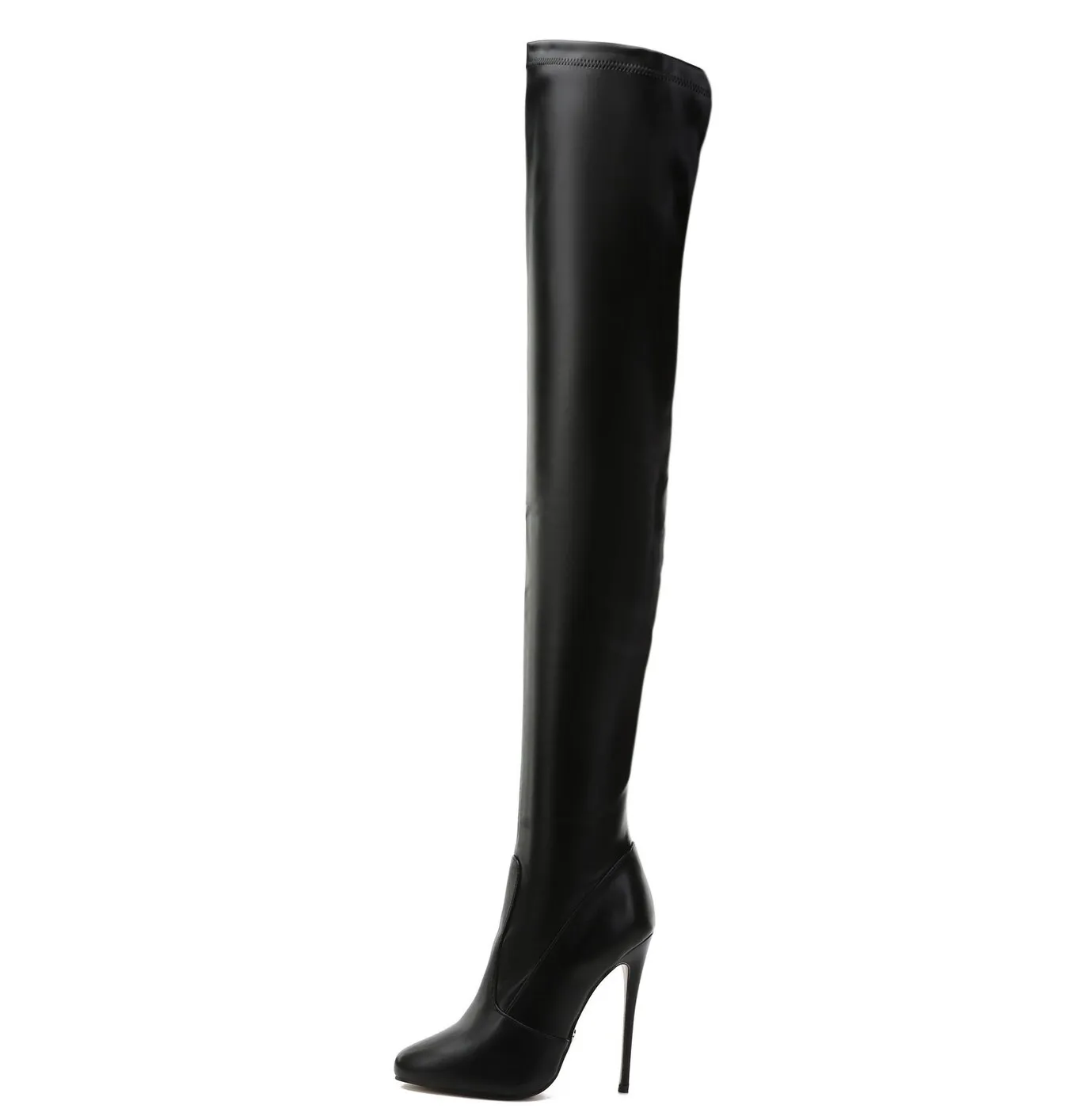 Giaro BELINDA BLACK MATTE THIGH BOOTS