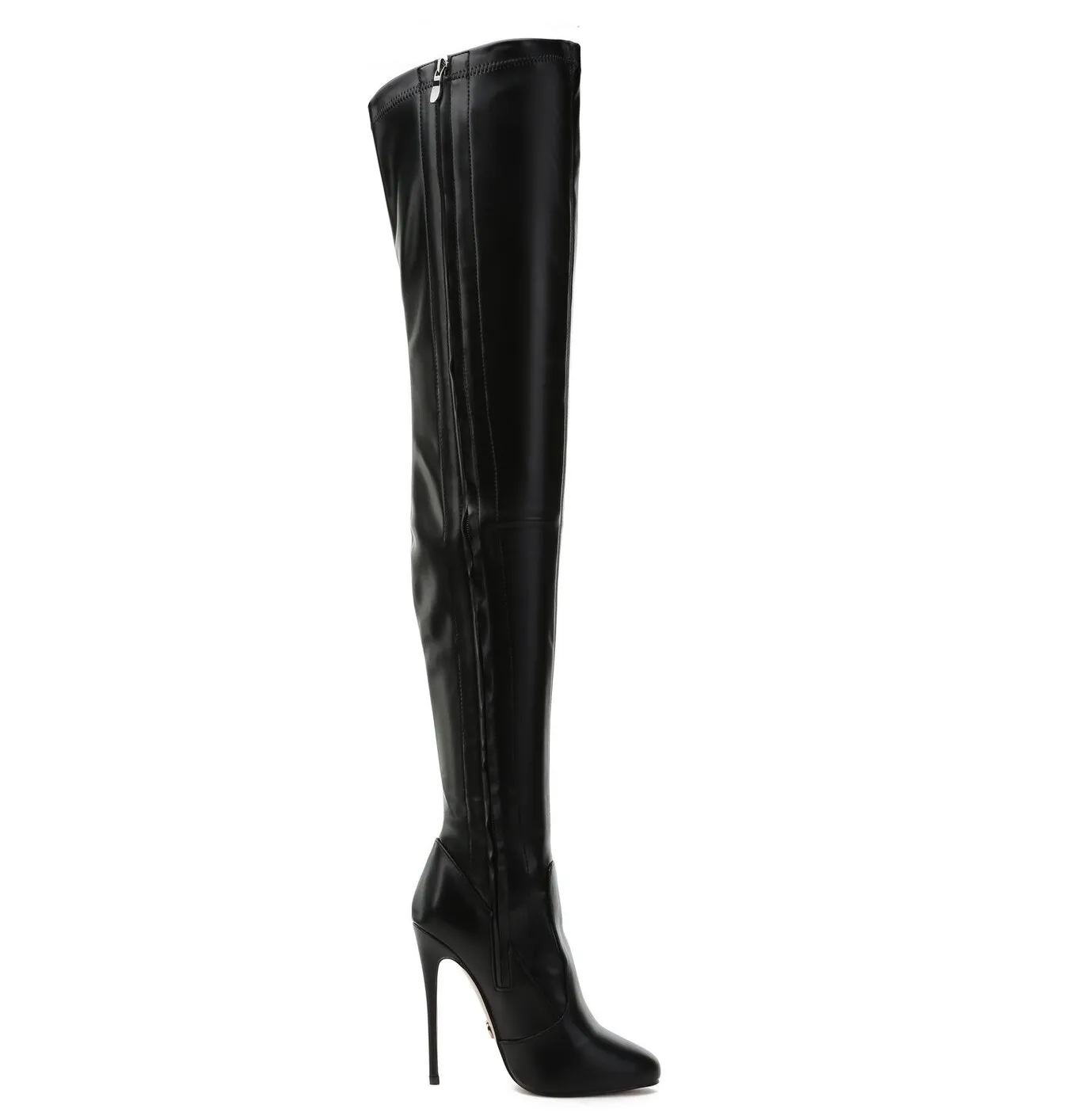 Giaro BELINDA BLACK MATTE THIGH BOOTS