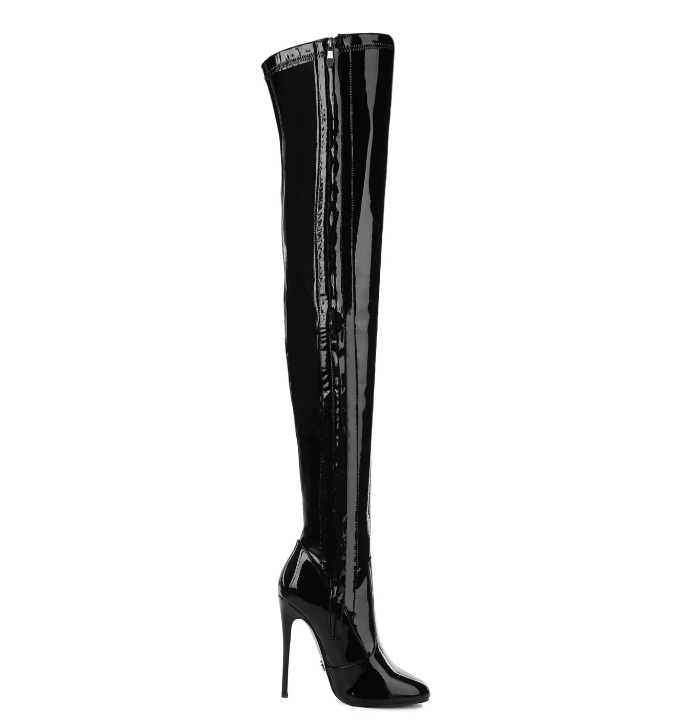 Giaro BELINDA BLACK SHINY THIGH BOOTS