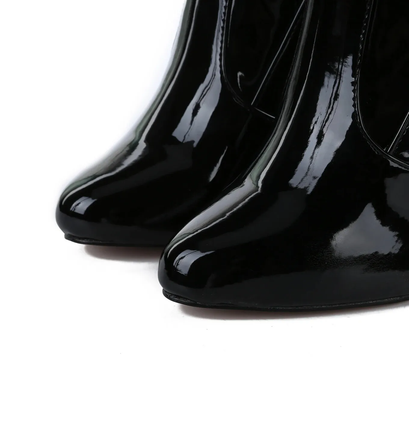 Giaro BELINDA BLACK SHINY THIGH BOOTS