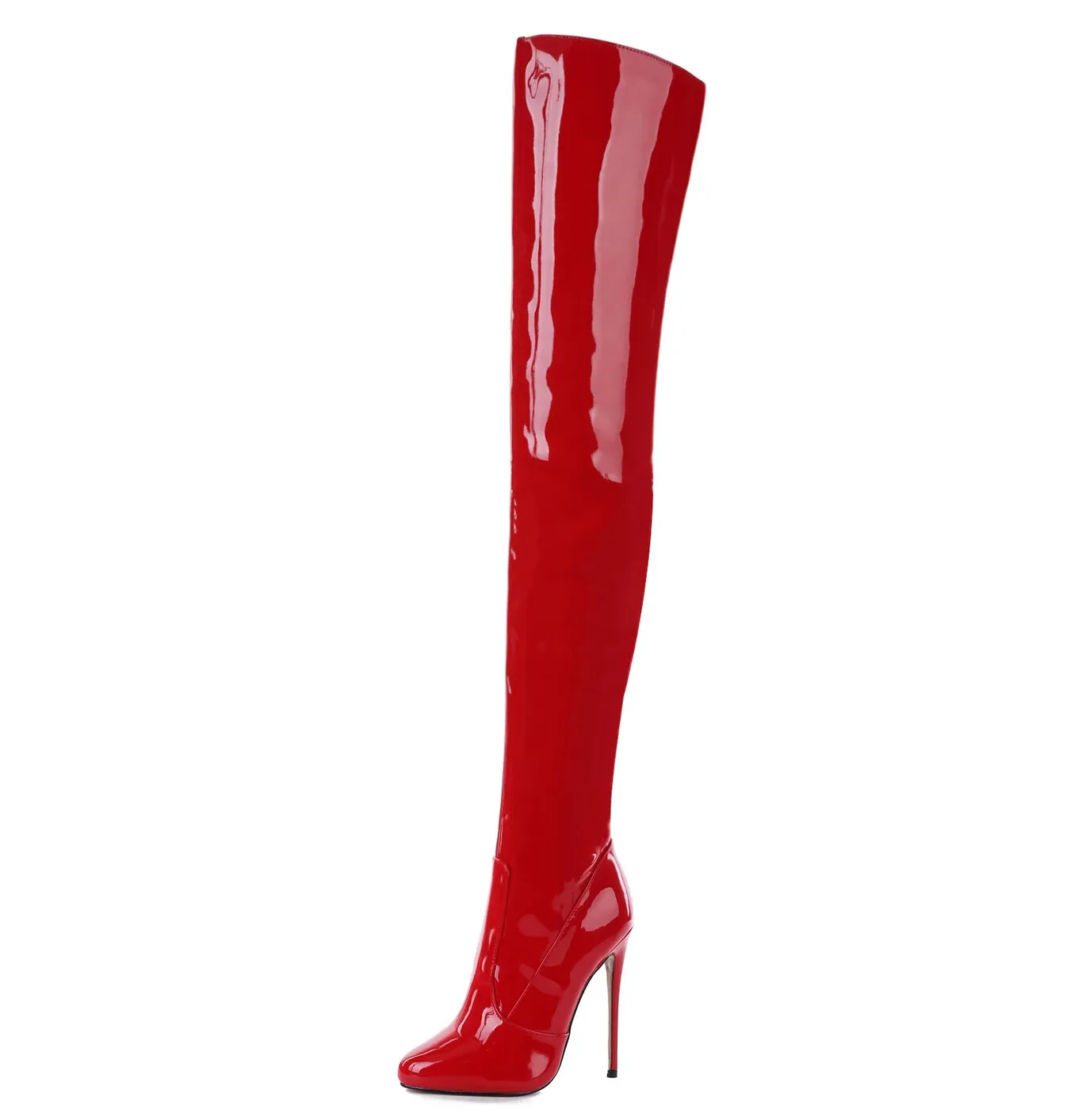 Giaro BELINDA RED SHINY THIGH BOOTS