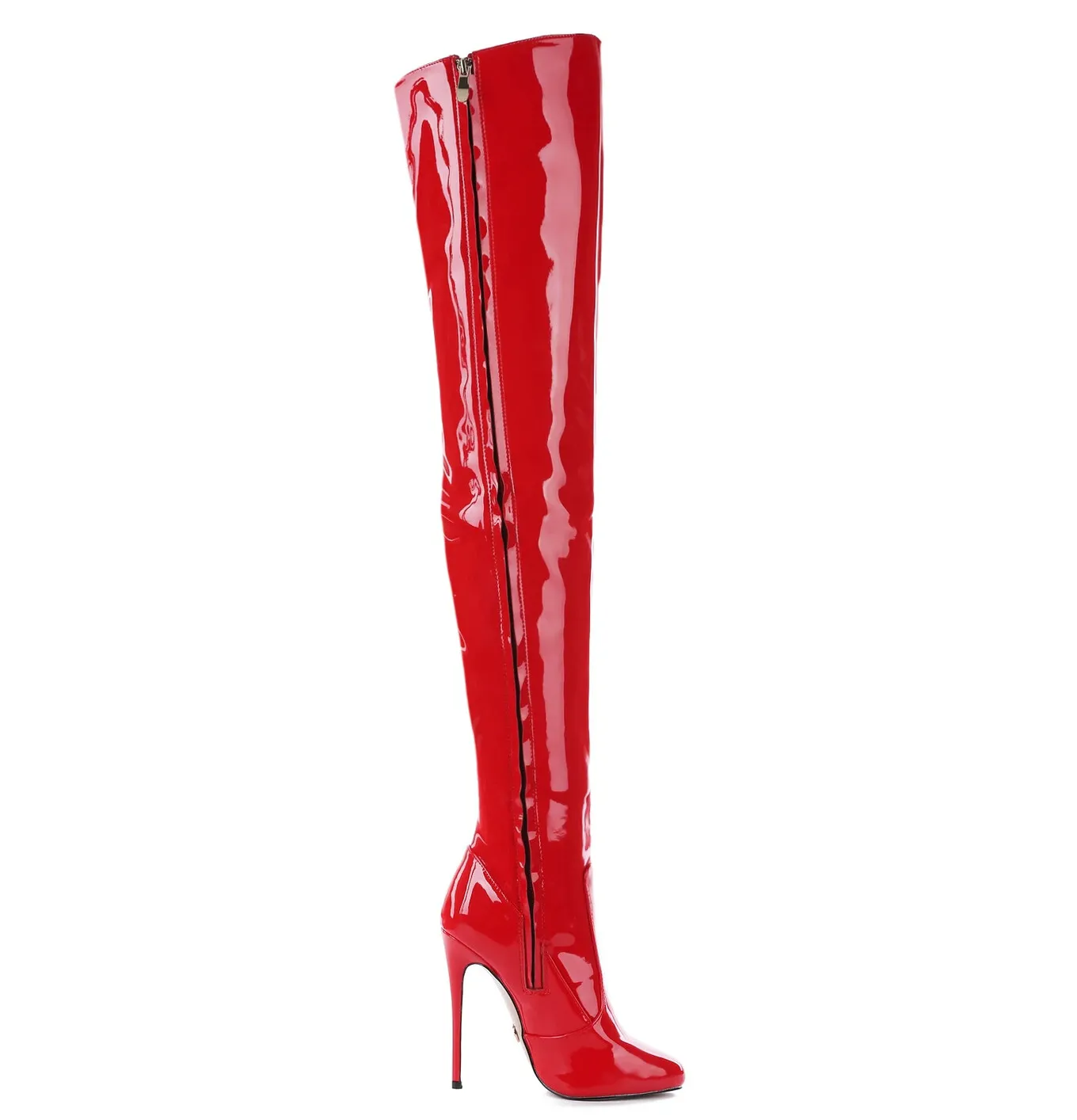 Giaro BELINDA RED SHINY THIGH BOOTS