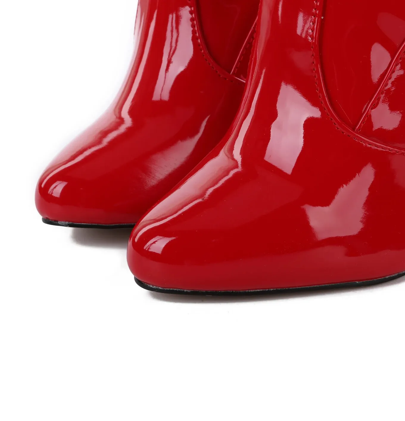 Giaro BELINDA RED SHINY THIGH BOOTS