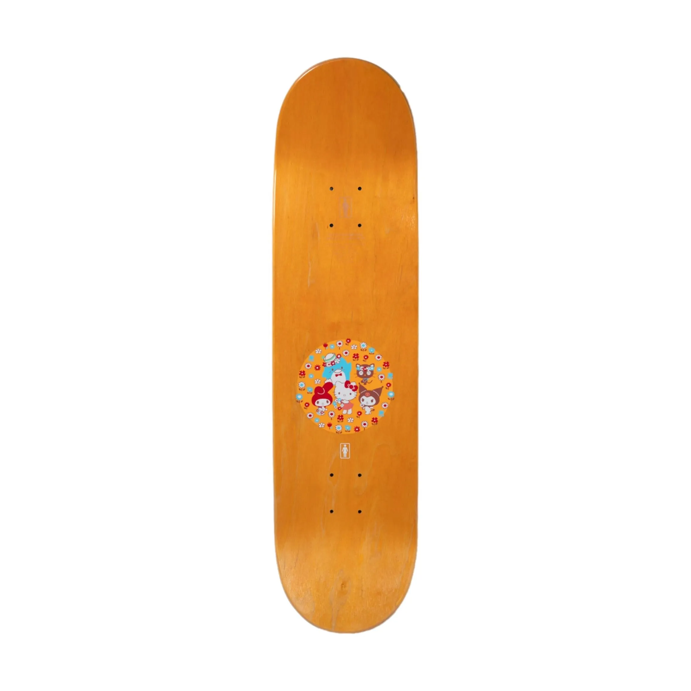 Girl Pacheco 8 Inch Skateboard Deck Featuring Sanrio Friends