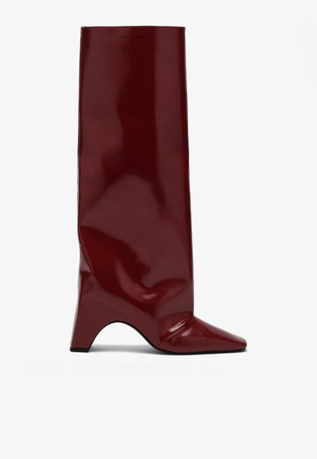 Gloss Bridge 90 Patent Leather Knee-High Boots