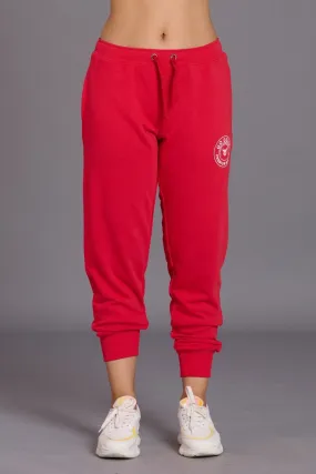 Go Devil Premium Brand Red Joggers for Women