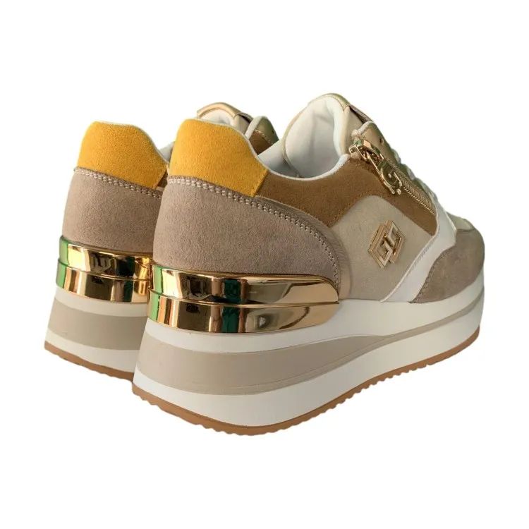 Gold GB836 Beige Donna Sneakers - Women's Shoes