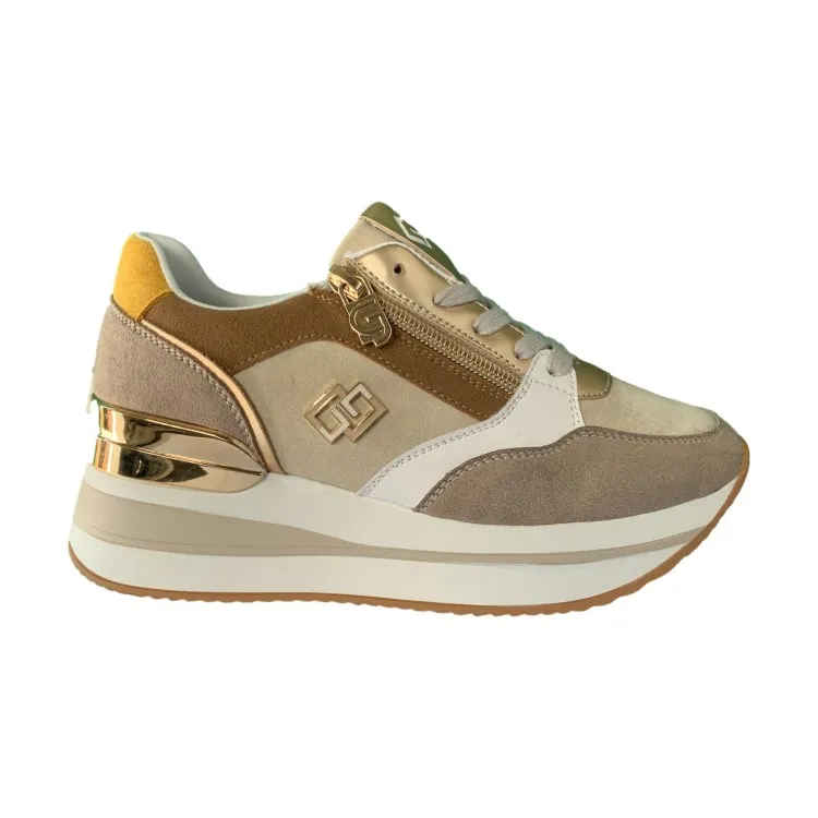 Gold GB836 Beige Donna Sneakers - Women's Shoes