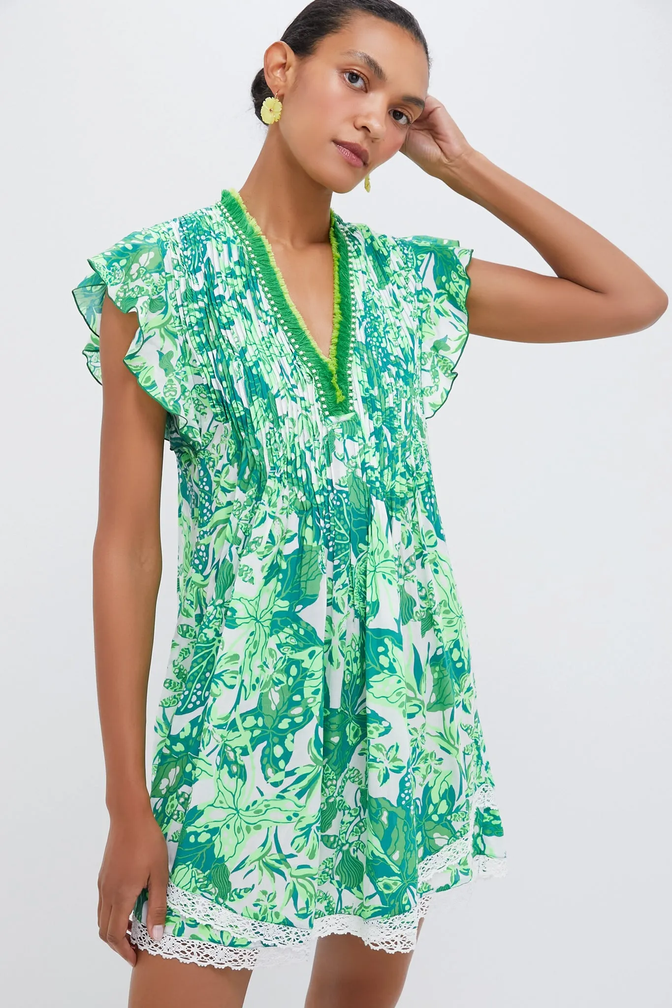 Green Jengel Sasha Mini Dress