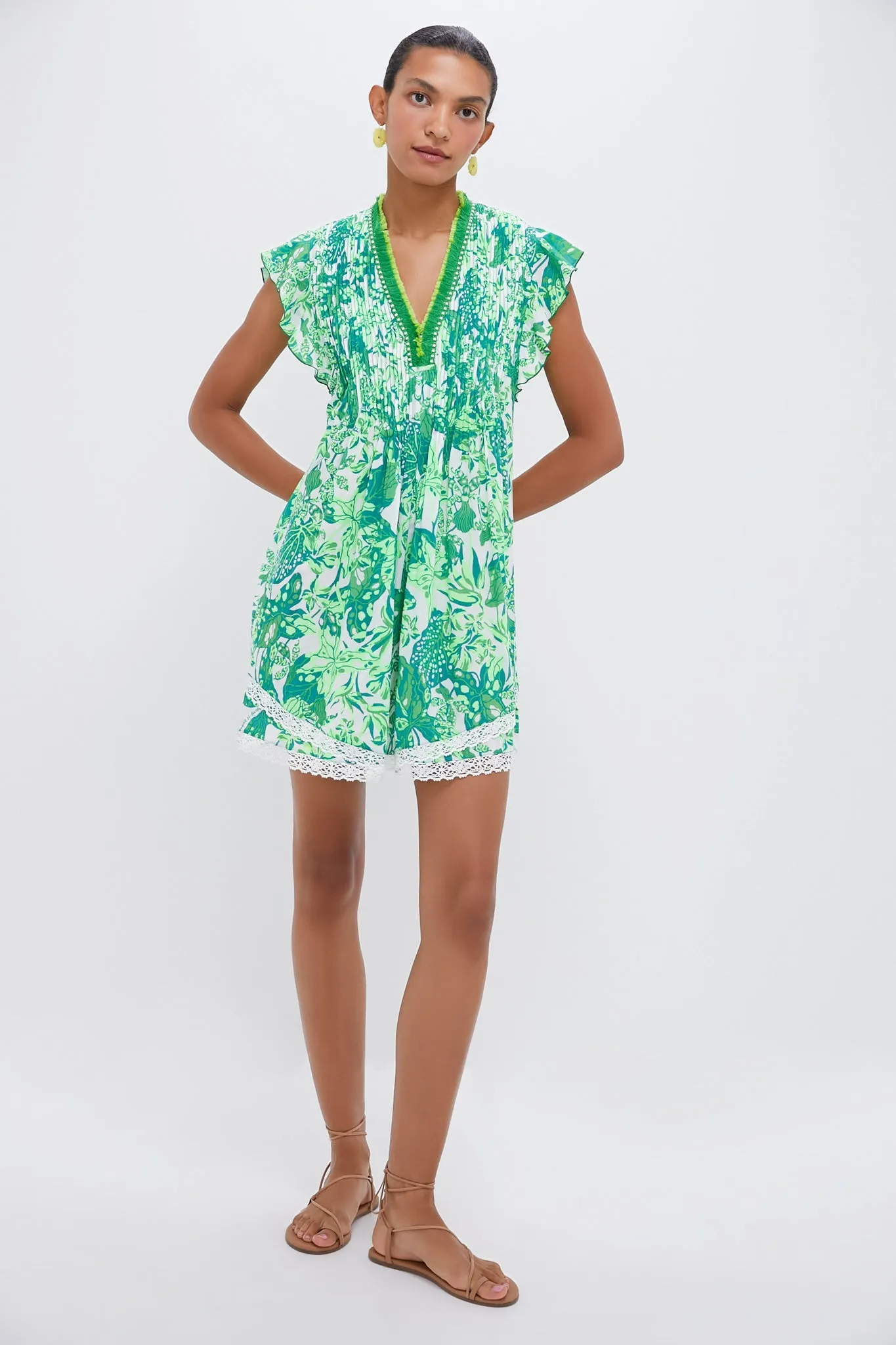 Green Jengel Sasha Mini Dress