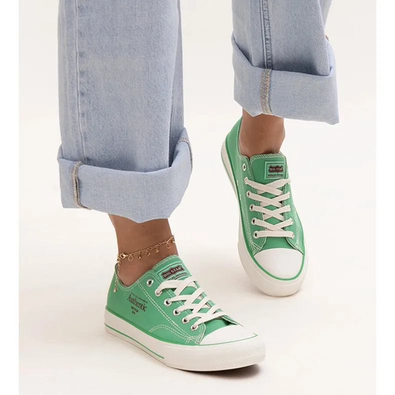 Green sneakers Big Star NN274240